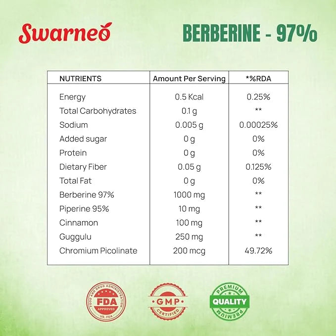 Swarneo - Berberine 1000mg Capsule