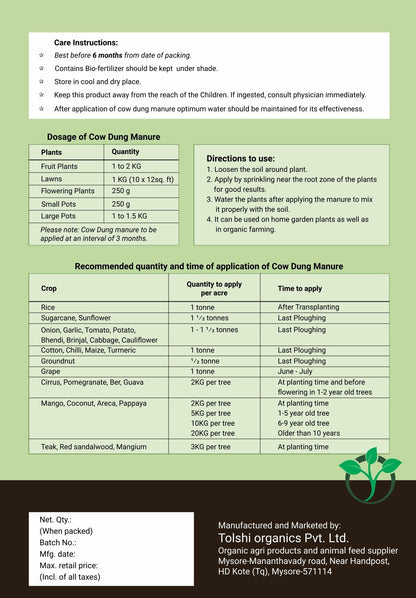 Wholesale cow dung for farming